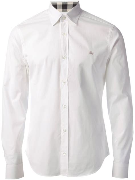 burberry mens white dress shirt